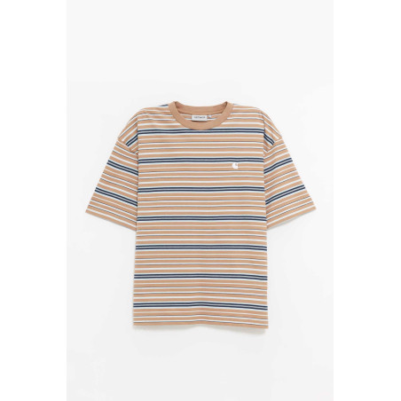 CARHARTT WIP ZANE STRIPE PEANUT ZANE T SHIRT